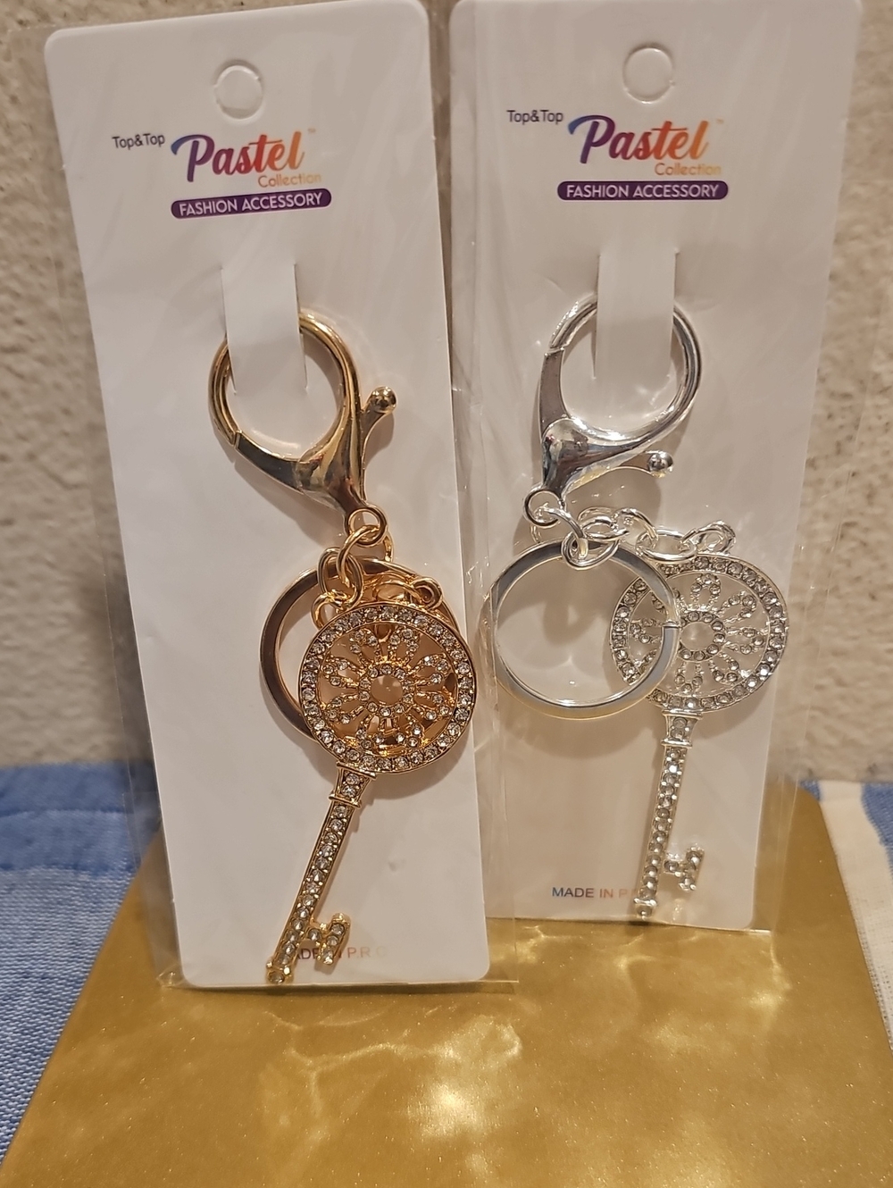 Pastel Fashion Bag Charm Key Style (Price For 2)